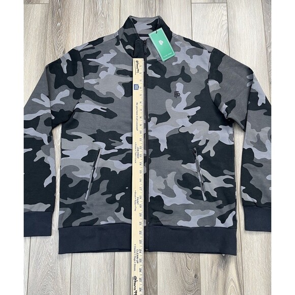 Flint Park Camo Full Zip Athletic Golf/Tennis/Pickleball Sweatshirt Mens L NEW - Picture 8 of 9
